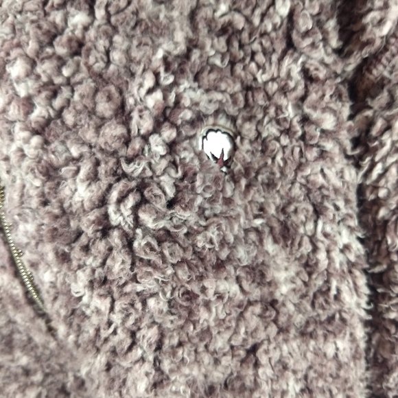 Southern Shirt Fluffy 1/4 Zip Pullover Burgundy Medium Women - Picture 2 of 7